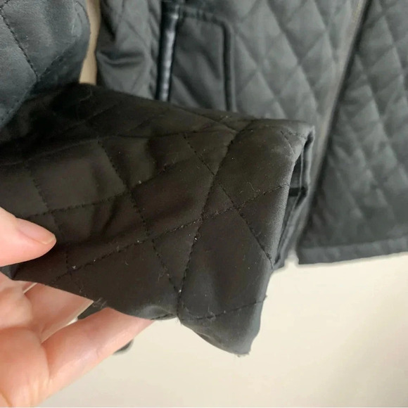 Pendleton Quilted Equestrian Black  Jacket with Plaid Lining S - Picture 10 of 12